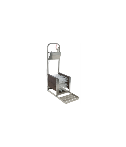 Lave-bottes inox avec prise d’eau 1/2"