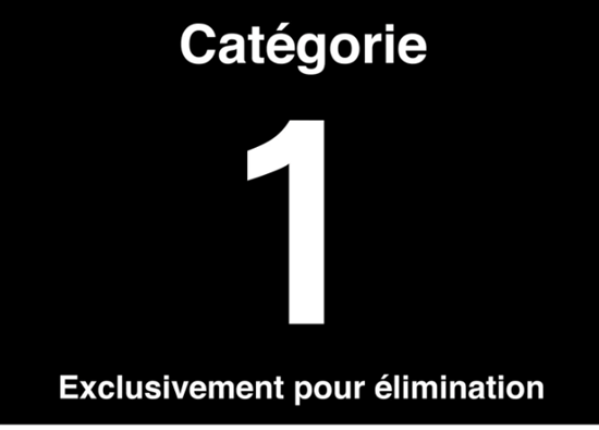C1 – Exclusivement pour élimination