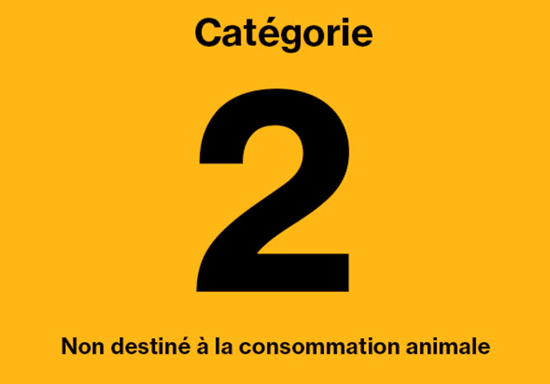 C2 – Non destiné à la consommation animale