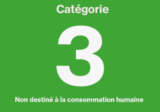 C3 – Non destiné à la consommation humaine